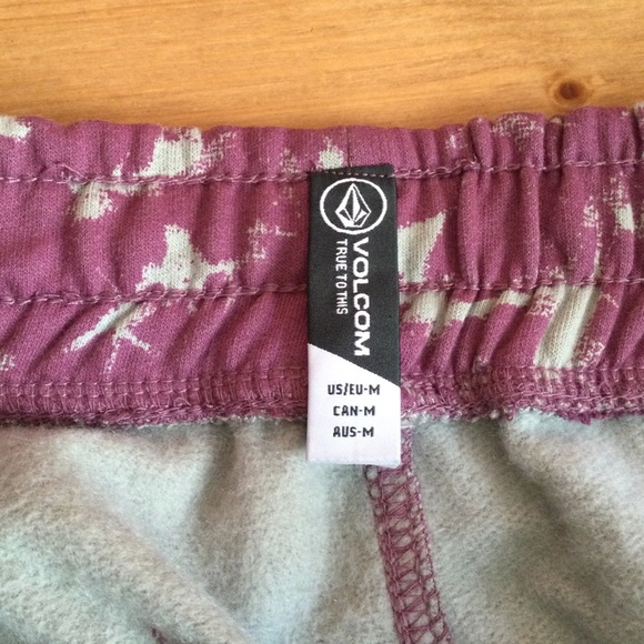 Volcom Men's Vamo Fleece Purple Sweatpant Size M,L - Picture 6 of 12